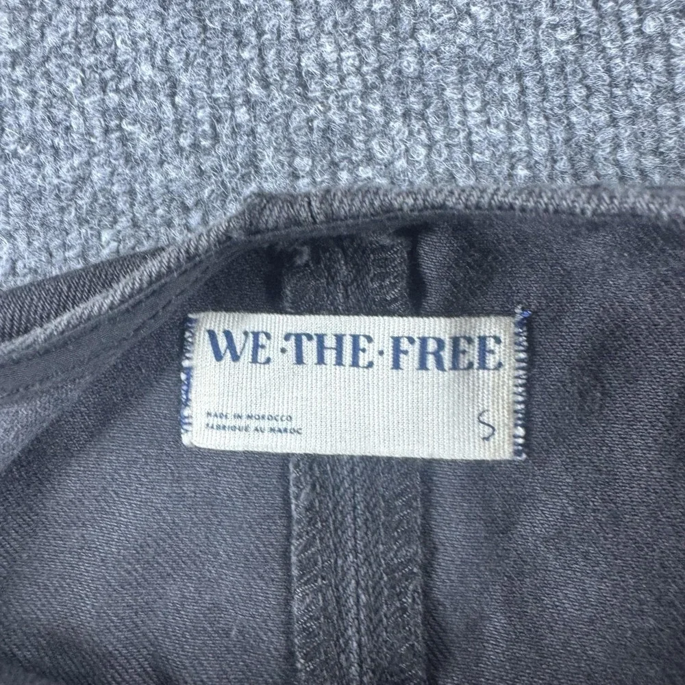 We The Free Overalls Womens S Black Denim Sleeveless One Piece Jumpsuit Pockets - Picture 4 of 7